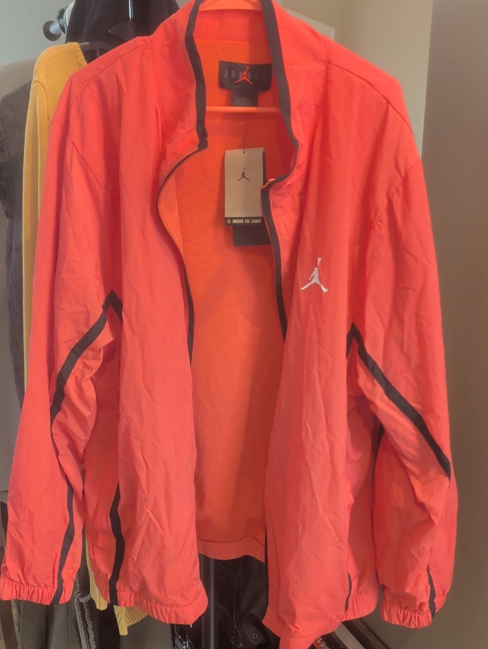 Jordan Flight Men's Orange-Red Windbreaker Jacket